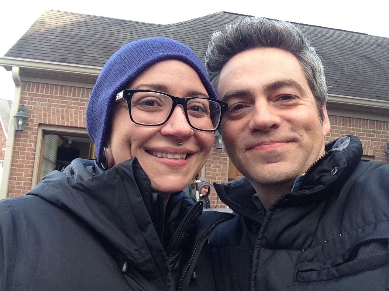 with Costume Designer Arieana Tate on the COLD location for Lifetime's Wicked Mom's Club.
