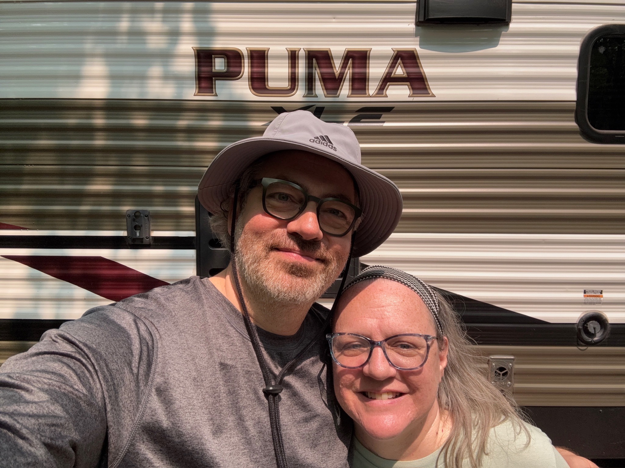 2025 FCF Lara 09 Jonathan and Lara pose in front of their RVShare.